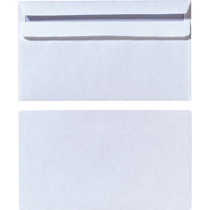 herlitz Enveloppe format long, sans fentre, blanc