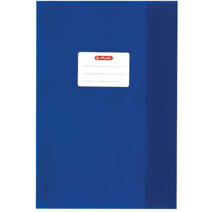 herlitz Protge-cahier format A4, gaufr (raphia), bleu