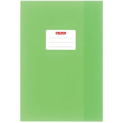 herlitz Protge-cahier format A4, gaufr (raphia), PP, vert