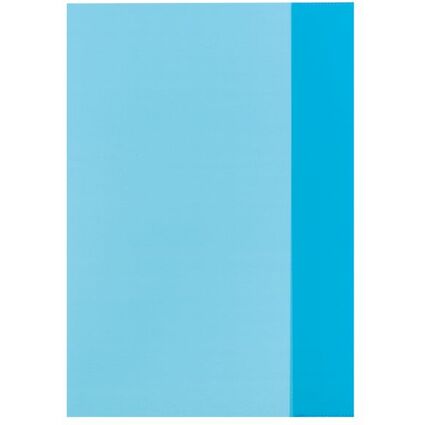 herlitz Protge-cahier format A4, en PP, bleu transparent