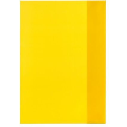 herlitz Protge-cahier format A4, en PP, jaune transparent