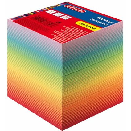 herlitz Bloc-notes cube, 90 x 90 mm, 80 g/m2, color