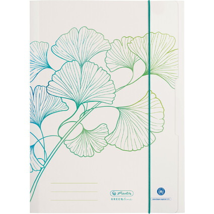herlitz Chemise  rabats GREENline Ginkgo, A4