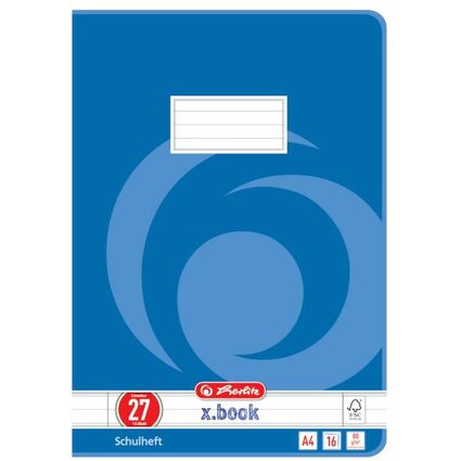 herlitz Cahier x.book, A4, linature 27 / lign