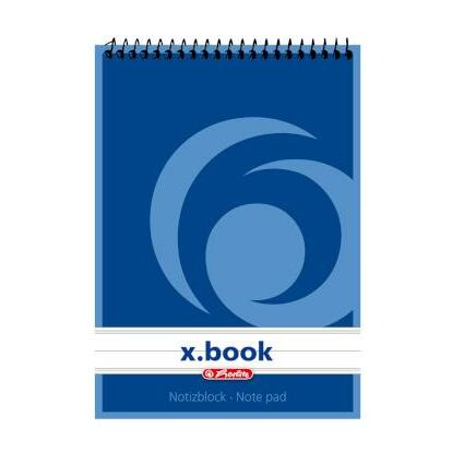 herlitz Bloc-notes  spirale x.book, A6, 50 pages, lign