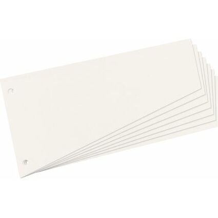herlitz Intercalaires, trapzoidal, carte lustre, blanc