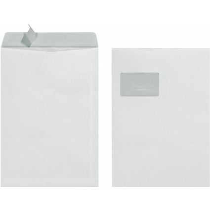 herlitz pochettes d'expdition C4, avec fentre, blanc