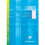 Clairefontaine feuillets mobiles, A4, Sys, 100 pages