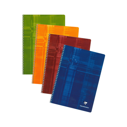 Clairefontaine Cahier  spirale, A4, quadrill 4x4,100 pages