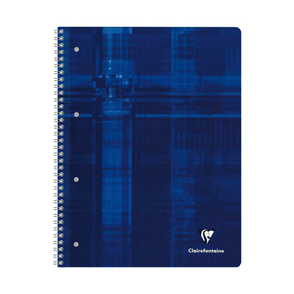 Clairefontaine Cahier spiral, A4+, quadrill 5x5, 160 pages