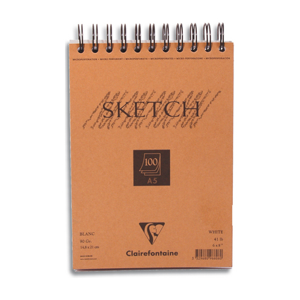 Clairefontaine Bloc croquis "sketch", A5, 100 feuilles