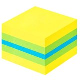 Post-it bloc-note cube mini, 51 x 51 mm, jaune/bleu