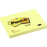 Post-it bloc-note adhsif, 102 x 70 mm, jaune
