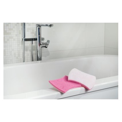 Scotch-Brite Eponge de nettoyage Bath XXL, rose/blanc