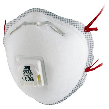 3M masque de protection respiration 8833 - classique,