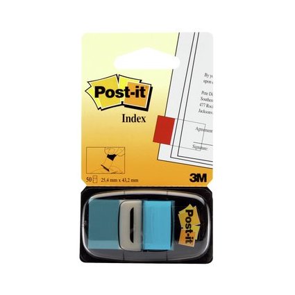 Post-it Marque-pages Index, 25,4 x 43,2 mm, turquoise
