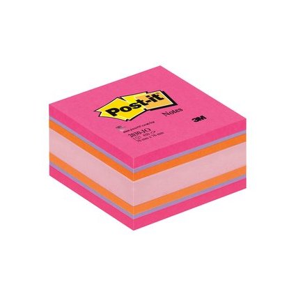 Post-it Bloc-note cube mini, 51 x 51 mm, rose/orange