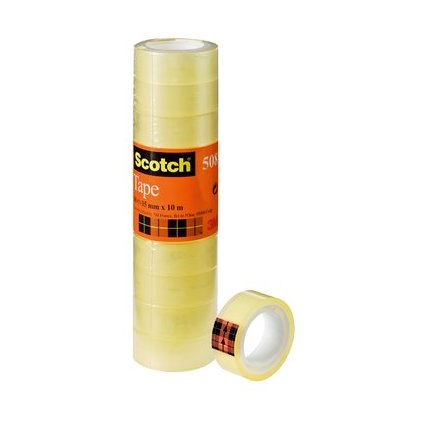 Scotch Ruban adhsif 508, transparent, 15 mm x 10 m