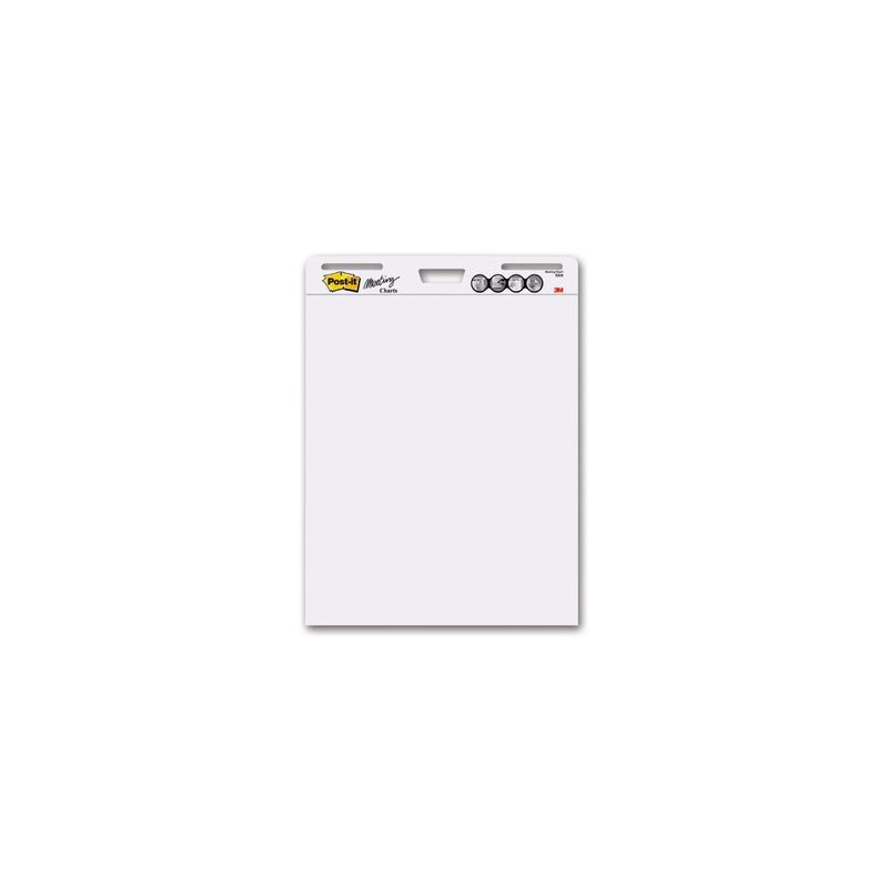Meeting Chart Post-It® 559, Blanc, 63.5 cm x 76.2 cm, 30 Feuilles/Bloc, 2  Blocs/Paquet