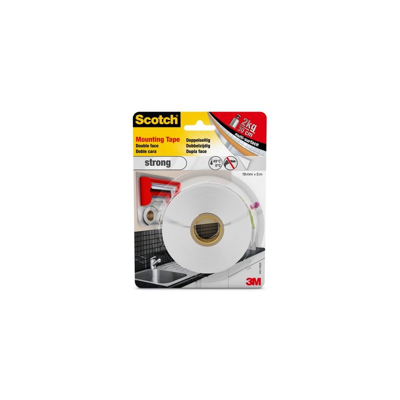 3m Scotch Ruban Adhesif De Montage Double Face 19 Mm X 5m