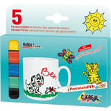KREUL marqueur pour porcelaine medium "Junior", set de 5