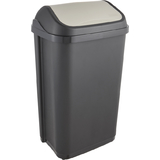 keeeper poubelle "swantje", 50 litres, anthracite / argent