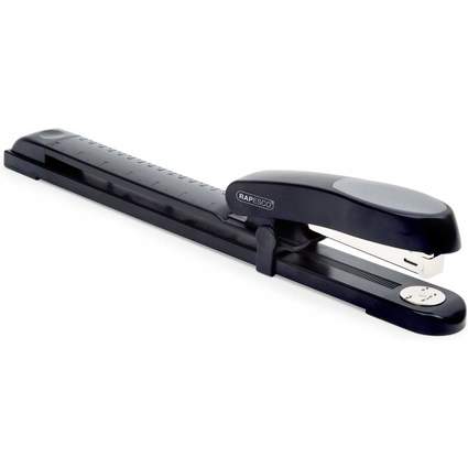RAPESCO Agrafeuse long bras Manta Ray, noir