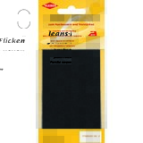 KLEIBER patch thermocollant pour jeans, 170 x 150 mm, noir