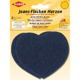 KLEIBER patch thermocollant pour jeans Coeur, bleu fonc