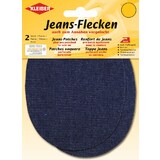 KLEIBER patch thermocollant ovale pour jeans, bleu fonc
