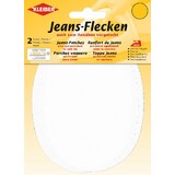 KLEIBER patch thermocollant ovale pour jeans, blanc