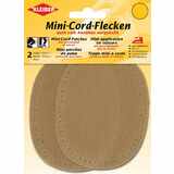 KLEIBER mini patch thermocollant, fin velours ctel, beige