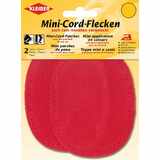 KLEIBER mini patch thermocollant, fin velours ctel, rouge