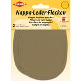 KLEIBER patch en cuir nappa, 125 x 100 mm, beige