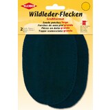 KLEIBER patch  coudre en daim, 155 x 100 mm, bleu fonc