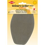 KLEIBER patch imitation cuir velours, 185x95 mm, taupe