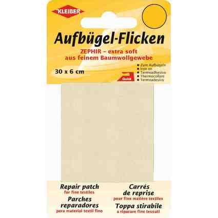 KLEIBER Patch thermocollant Zephir, 300 x 60 mm, crme
