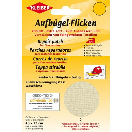 KLEIBER Patch thermocollant Zephir, 400 x 120 mm, crme