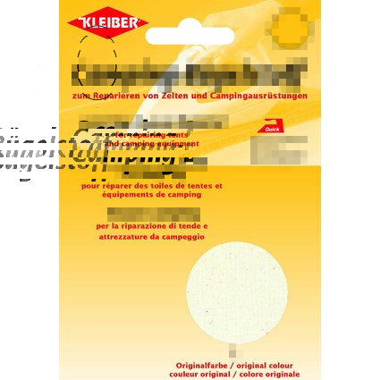 KLEIBER Tissu thermocollant de camping, rouge/blanc