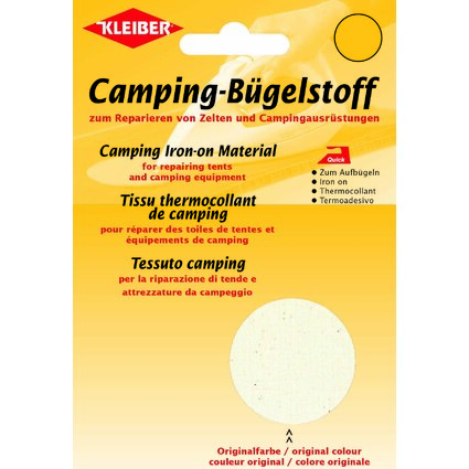 KLEIBER Tissu thermocollant de camping, rouge/blanc