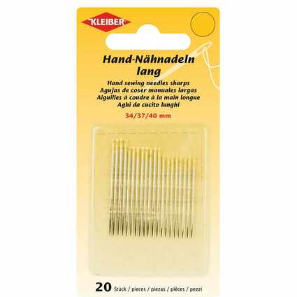 KLEIBER Set d'aiguilles  coudre  la main, 20 pices, long