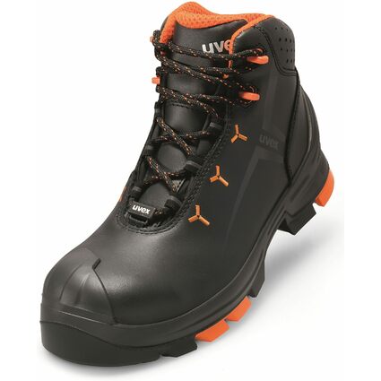 uvex 2 Chaussures montantes S3 SRC, T. 44, noir/orange